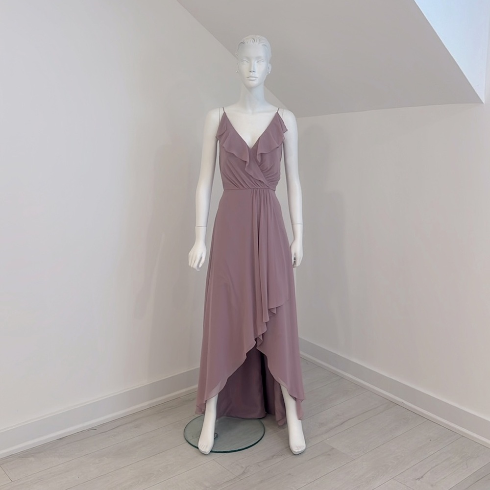NWT SAMPLE SALE Jenny Packham 1006 Dusty Rose size 10 Chiffon. Pristine.